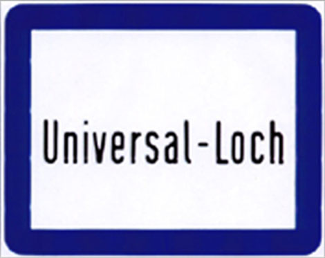 universal loch, metal sign 25x20cm, edition of 100