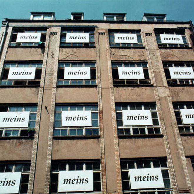 16 of 25 signs on our studio house in berlin 1995